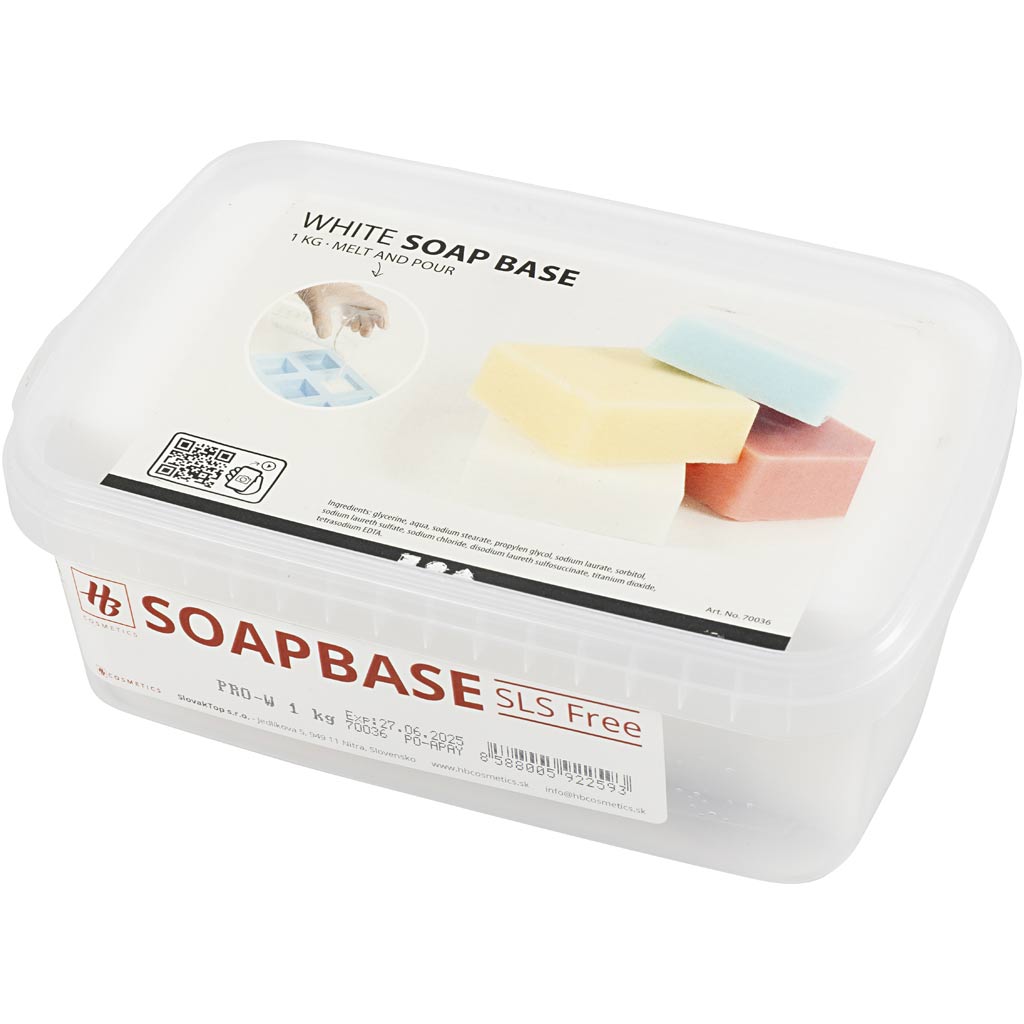 Base de savon blanc Creativ company, blanc, 1 kg