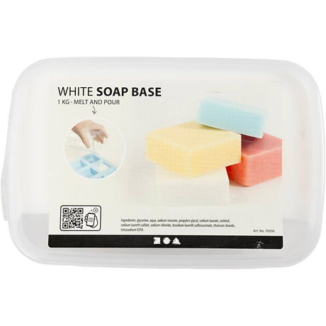 Base de savon blanc Creativ company, blanc, 1 kg