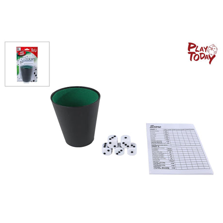 Jouez aujourd'hui au jeu de dés avec une tasse et 5 dés