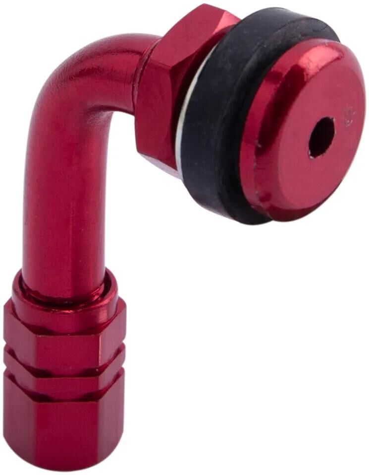Valve de jante à angle droit Spec-x 90 degrés rouge