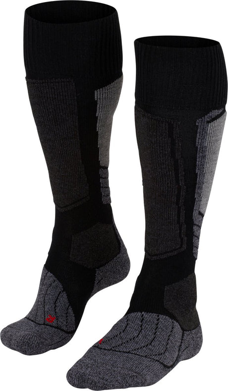 Falke sk1 chaussettes de ski chaudes et épaisses en laine fonctionnelle femme noir - taille 41-42