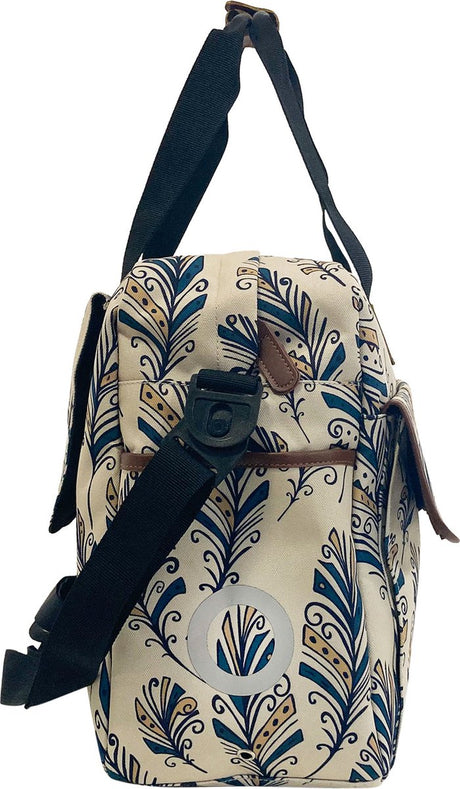 Willex shopper plume bleue avec bandoulière