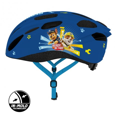Casque de vélo Seven Polska Paw Patrol - casque pour enfants - technologie In-Mold - réglable - taille m (52-56 cm) - bleu foncé