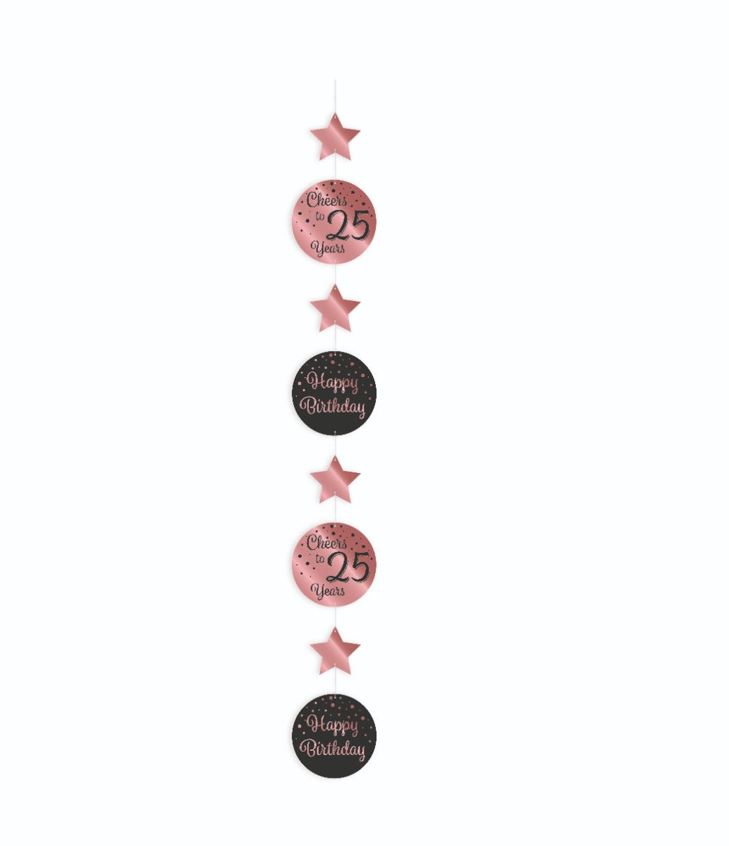 Guirlande suspendue Paperdreams rose noir - 25
