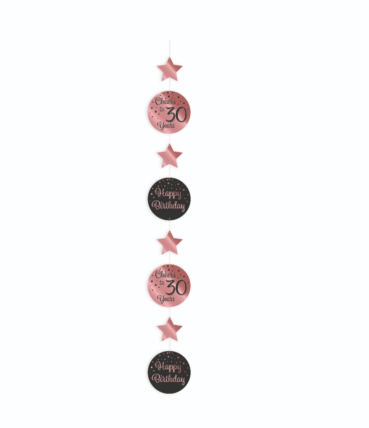 Guirlande suspendue Paperdreams rose noir - 30