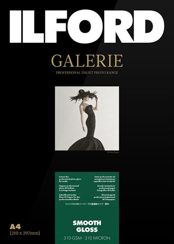 Ilford galerie lisse brillant 310g a3+ 25 feuilles