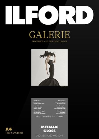 Ilford galerie métallisé brillant 260g a4 25 feuilles