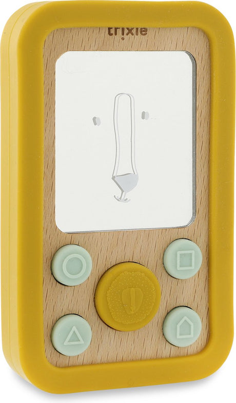 Trixie téléphone bébé en bois et silicone - mr. lion