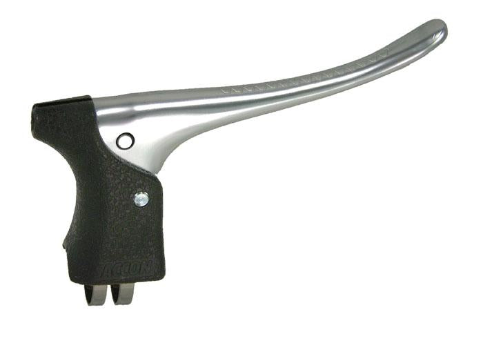 Saccon brake lever, per set of aluminum plastic. Black silver