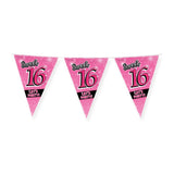 Drapeau de fête Paperdreams - Sweet 16