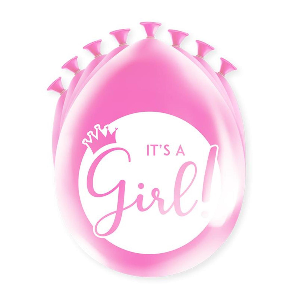 Ballon Happy Party Paperdreams - c'est une fille 8 pcs