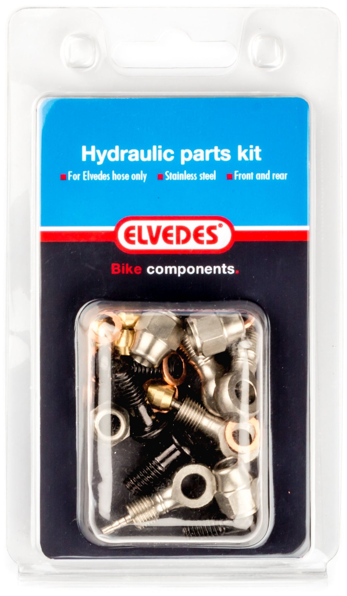 Elvedes Hydrauliske dele Kit 8 m 9 x 1,25 og M6 rustfrit stål