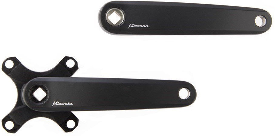 Miranda Crankset Jis til 170 mm Matt Black