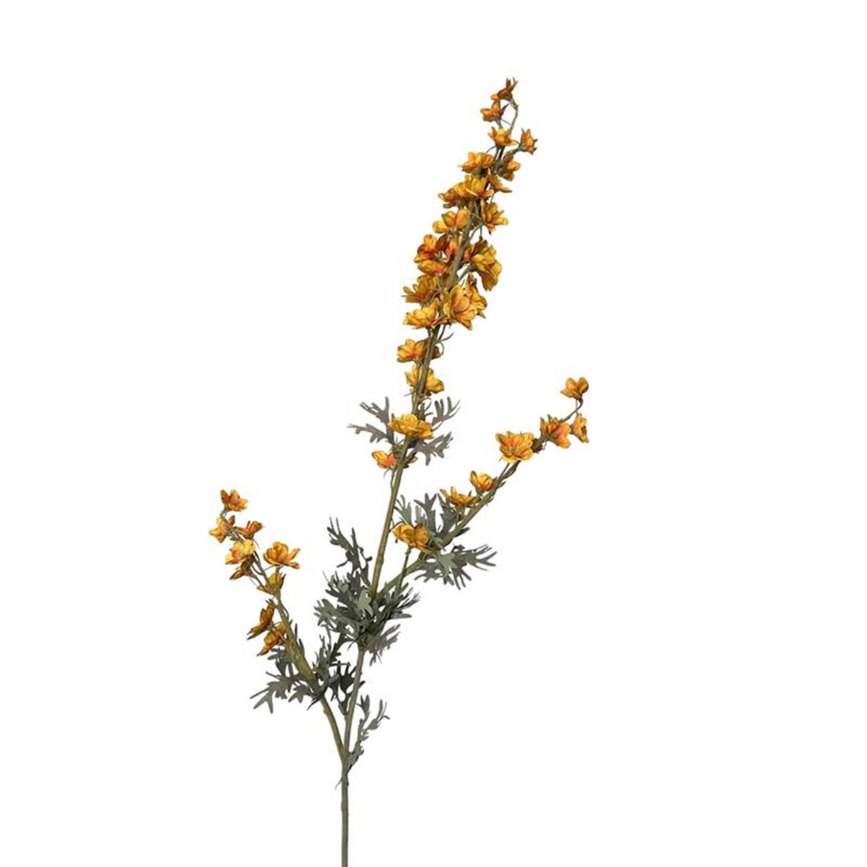 Roberts collection fleur artificielle branche de delphinum 85cm jaune ocre