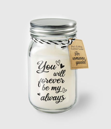 Bougie parfumée Paperdreams en verre - Forever Be My Always