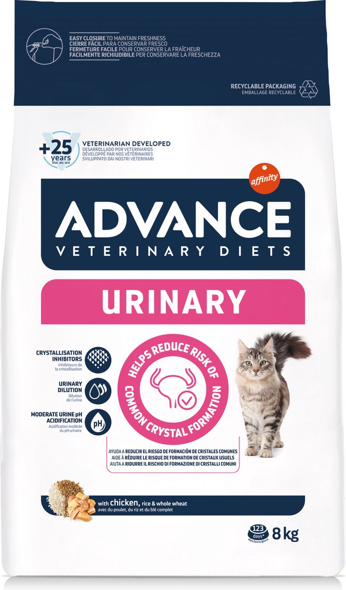 Régime vétérinaire avancé régime vétérinaire avancé pour chat soins urinaires - nourriture pour chat - 8 kg