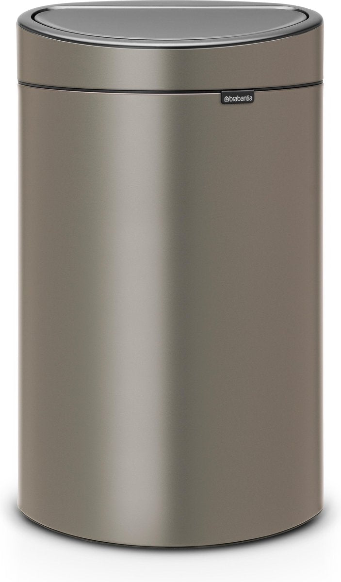 Poubelle Brabantia Touch Bin - 40 litres - platine