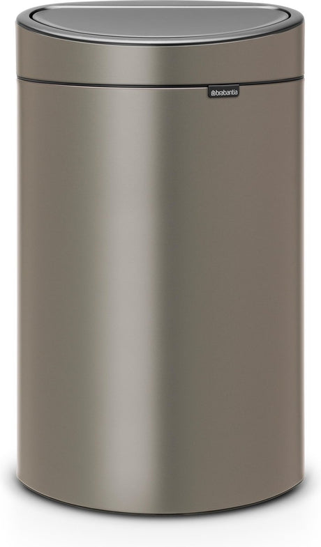 Poubelle Brabantia Touch Bin - 40 litres - platine