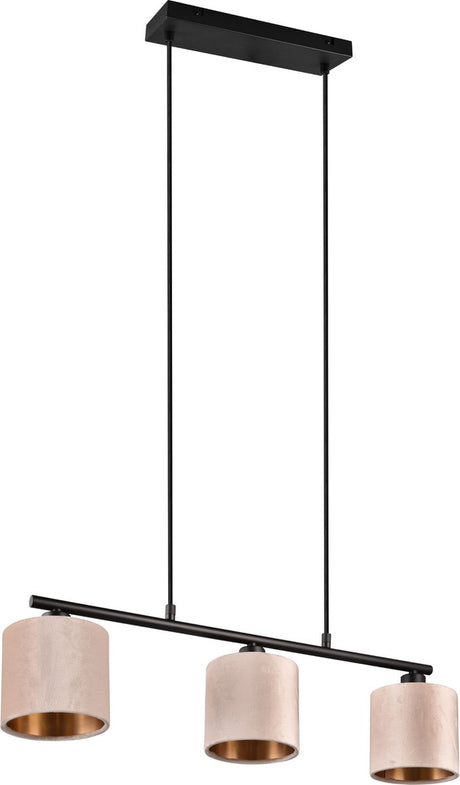 Trio julieta - lampe suspendue - beige - excl. 3x e14 4 w - montage au plafond