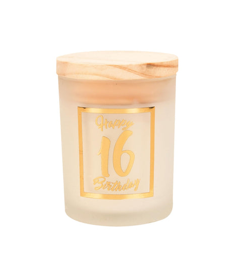 Paperdreams bougie parfumée petite or blanc - 16 ans