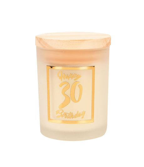 Bougie parfumée Paperdreams petite or blanc - 30 ans