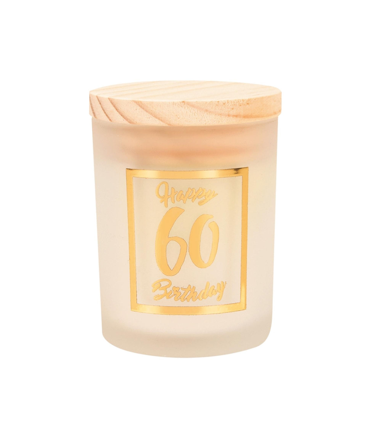 Paperdreams bougie parfumée petite or blanc - 60 ans
