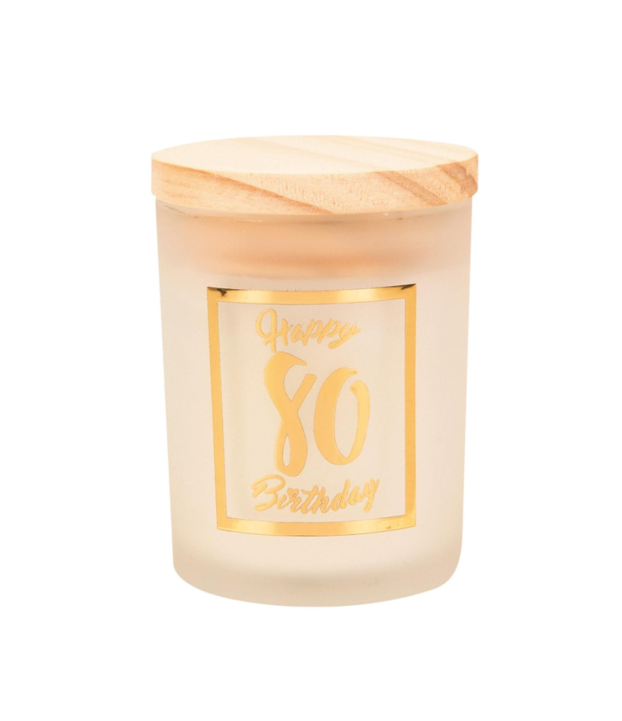 Bougie parfumée Paperdreams petite or blanc - 80 ans