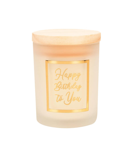Paperdreams bougie parfumée petite or blanc joyeux anniversaire