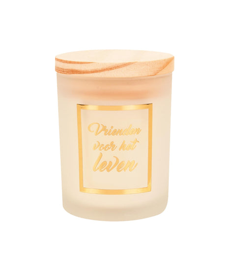 Paperdreams bougie parfumée petite or blanc - amis