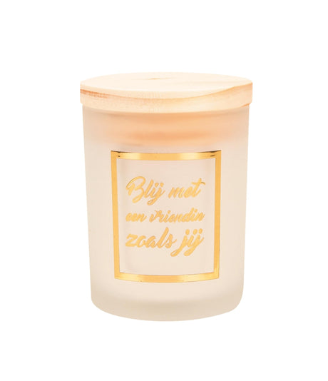 Paperdreams bougie parfumée petite or blanc - petite amie