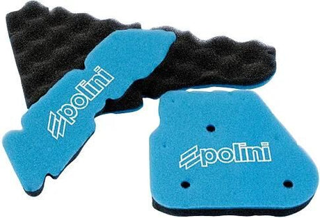 Élément de filtre à air de rechange Polini insert de filtre à air 2 plis bleu noir