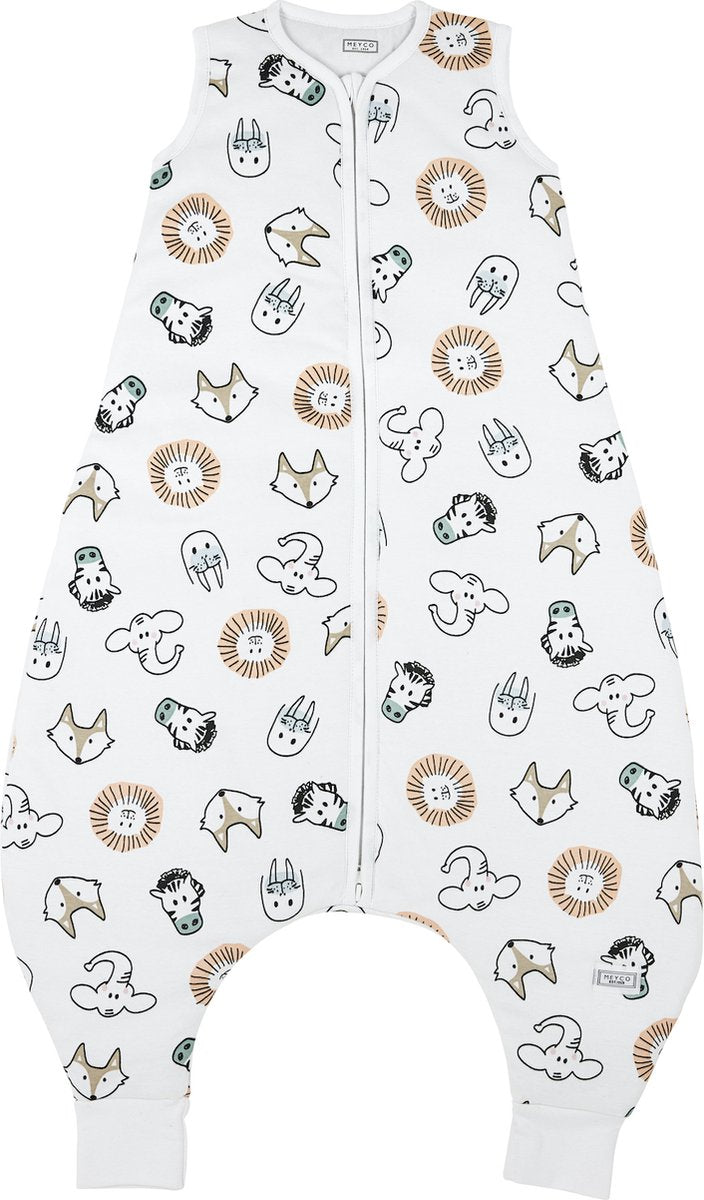 Meyco bébé animal bébé hiver sommeil salopette pull - multicolore - 92 cm - 2,0 tog