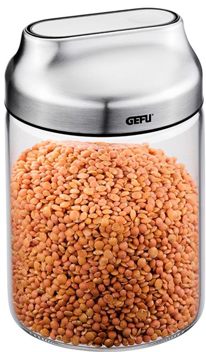 Récipient de conservation Gefu Kippo – 700 ml – verre borosilicate – avec couvercle verseur et fonction embout