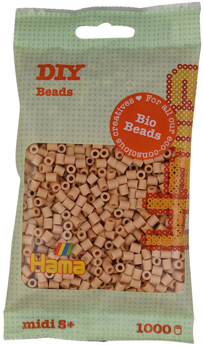 HAMA Bio String Beads - Beige (027), 1000st.
