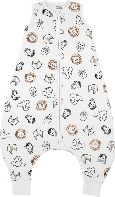 Meyco bébé animal bébé hiver sommeil salopette pull - multicolore - 104 cm - 2,0 tog