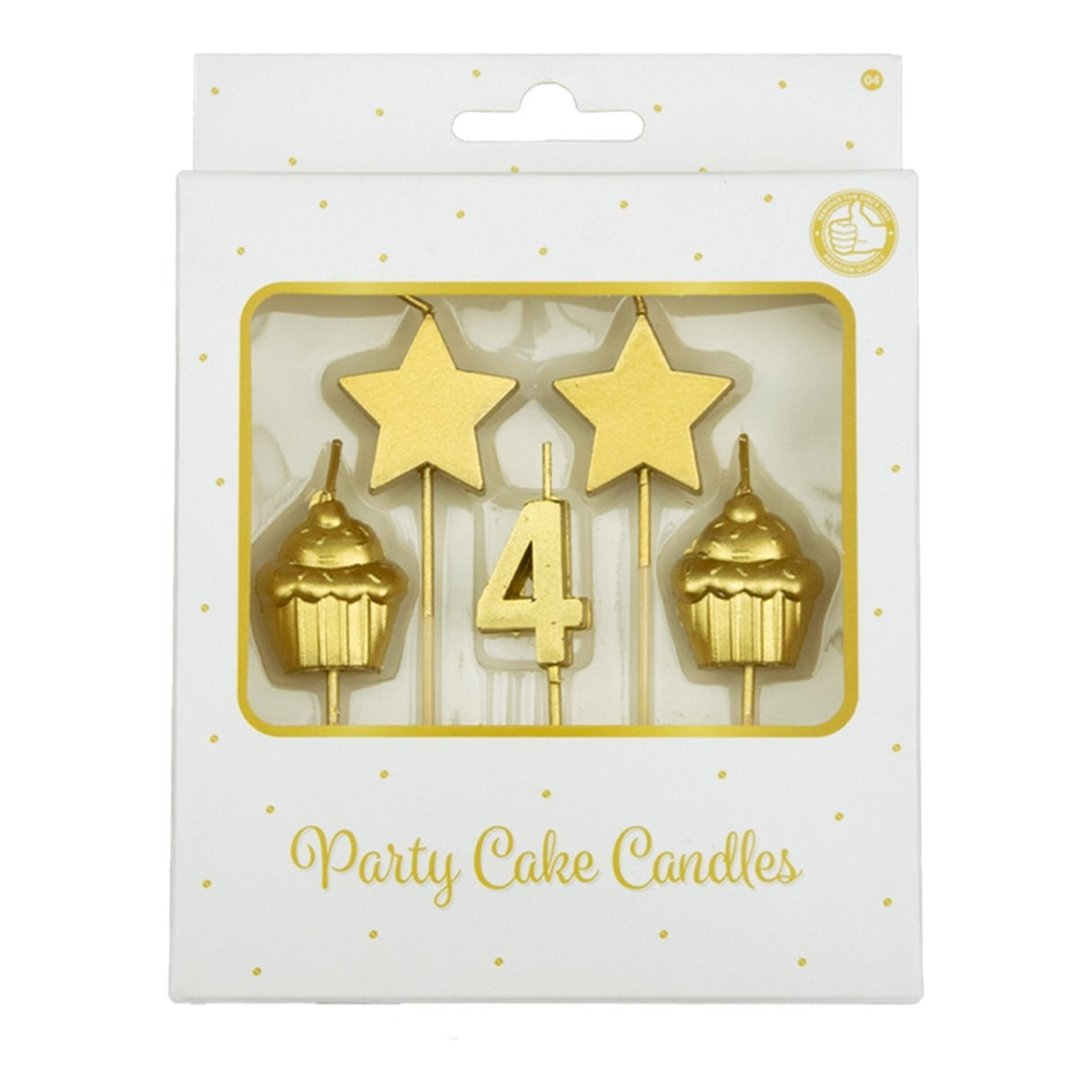 Bougies à gâteau Paperdreams - 4 ans