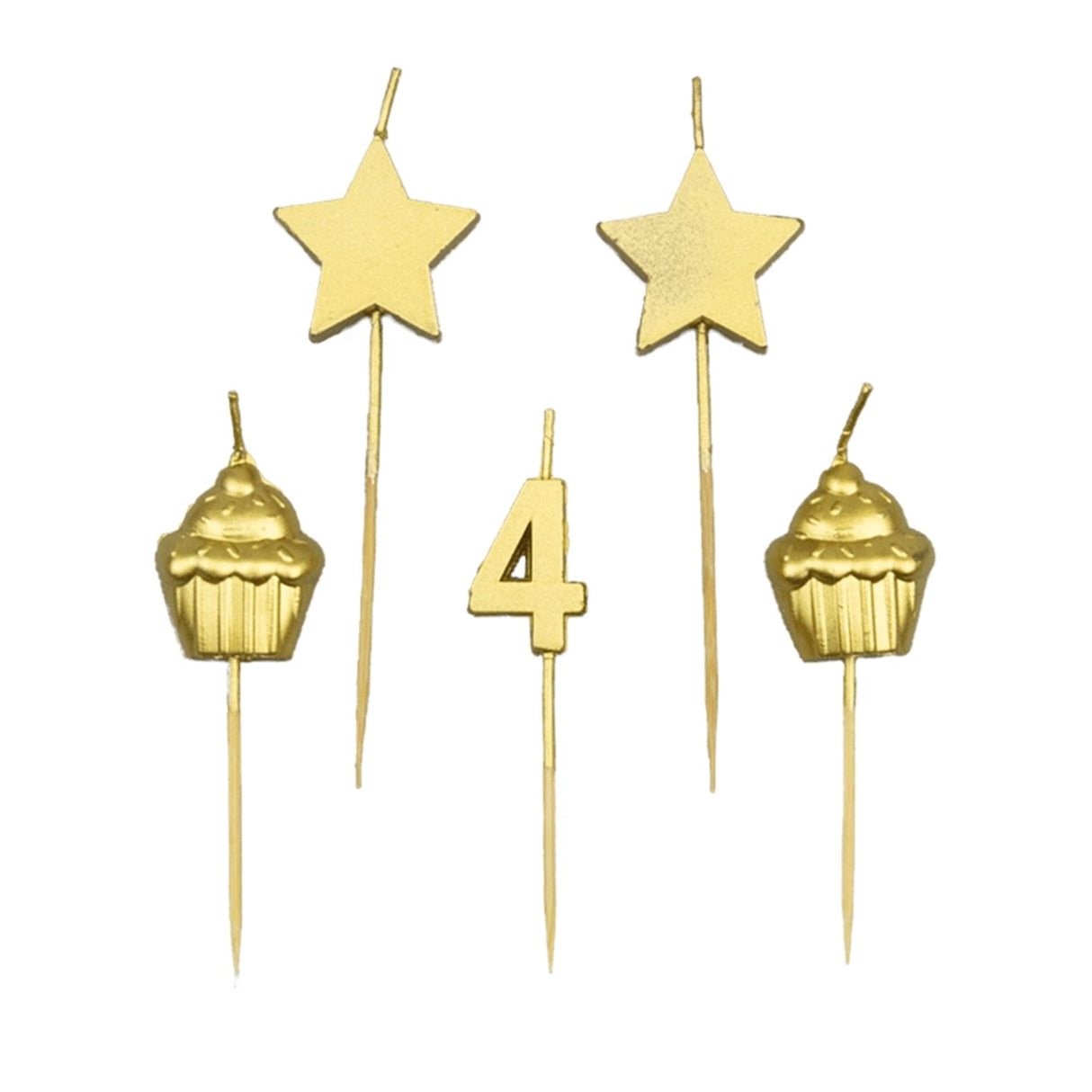 Bougies à gâteau Paperdreams - 4 ans