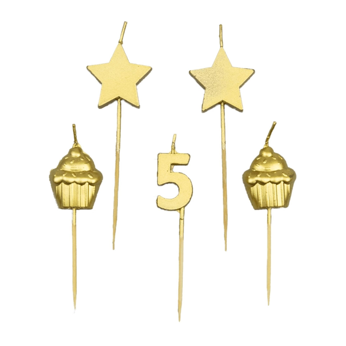 Bougies à gâteau Paperdreams - 5 ans