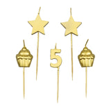 Bougies à gâteau Paperdreams - 5 ans