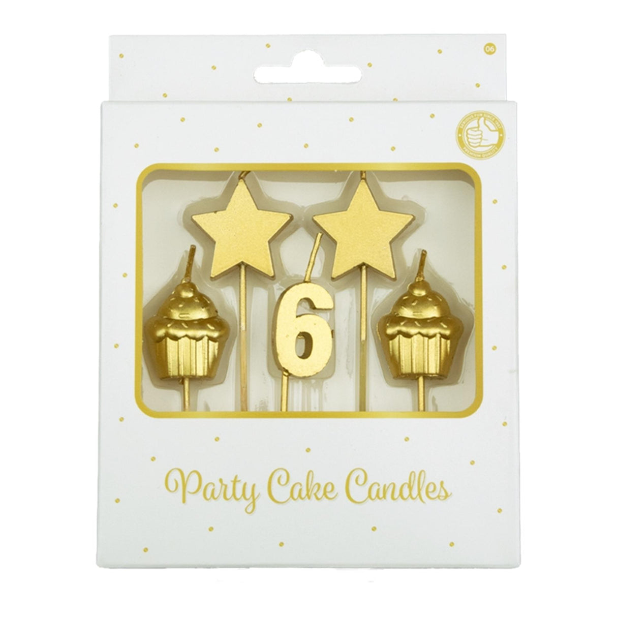 Bougies à gâteaux Paperdreams - 6 ans