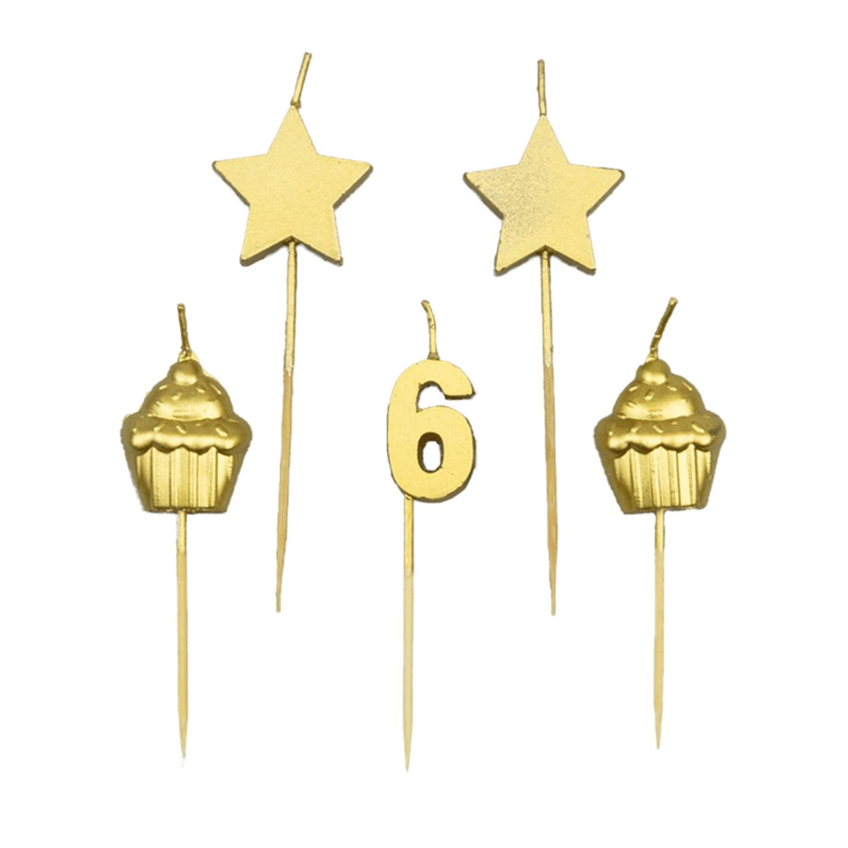 Bougies à gâteaux Paperdreams - 6 ans