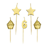 Bougies à gâteaux Paperdreams - 6 ans
