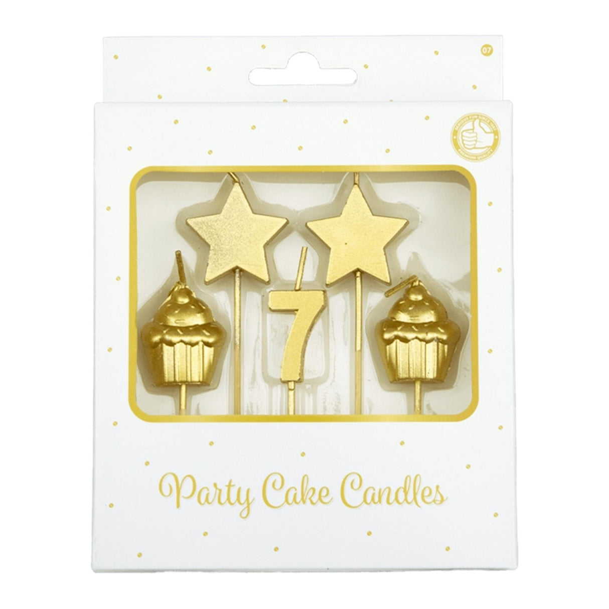 Bougies à gâteau Paperdreams - 7 ans