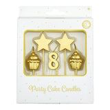 Bougies à gâteau Paperdreams - 8 ans