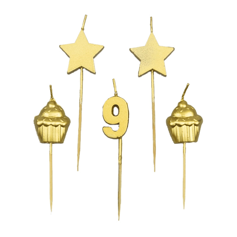 Bougies à gâteau Paperdreams - 9 ans