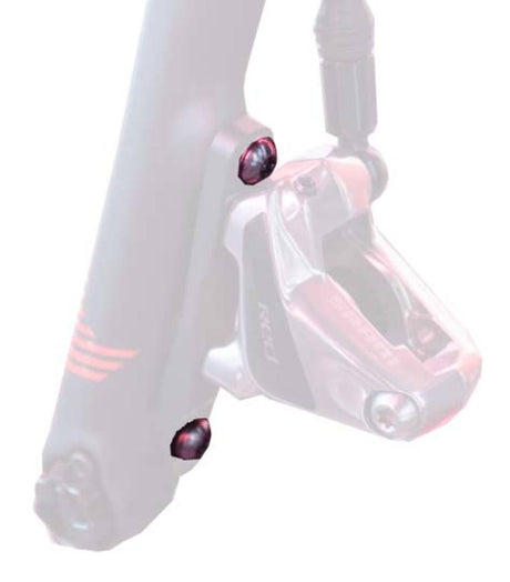 Sram jeu de boulons de frein adaptateur fm acier inoxydable 27mm jeu a 2