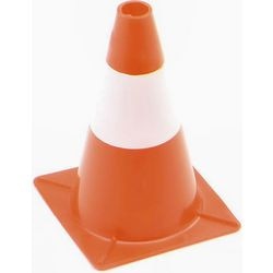 Cône de barrière Perel, pour délimiter des zones, rouge et blanc, usage récréatif, 30 cm