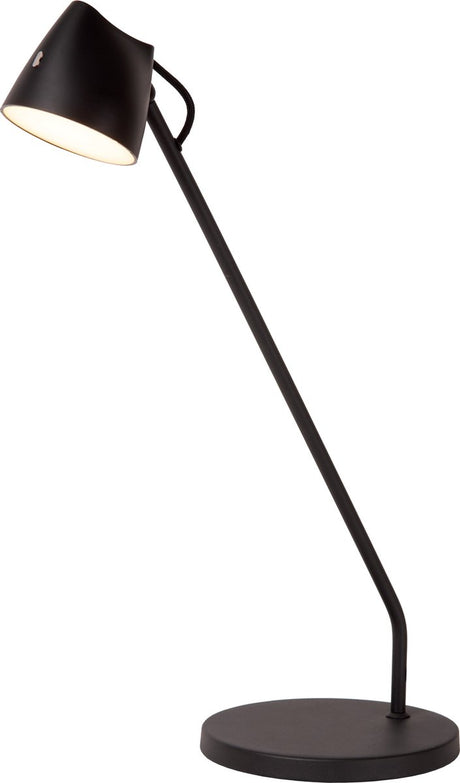 Lucide milne - lampe de bureau - LED dimmable - 1x8w 2700k - noir