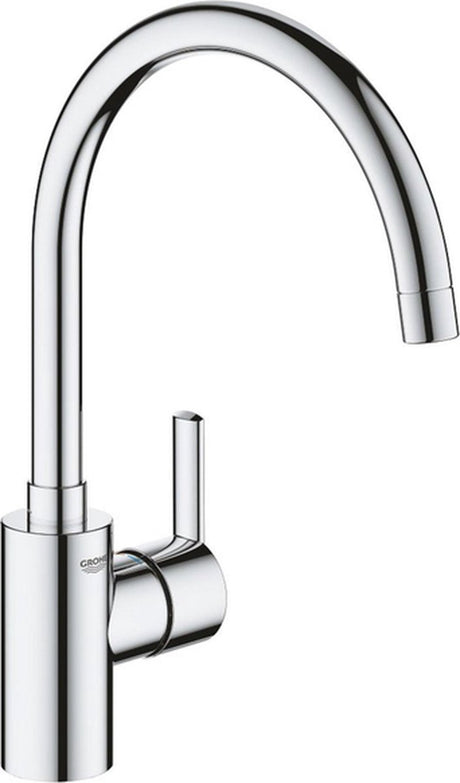 Robinet de cuisine Grohe Feel - bec haut - plage de pivotement flexible 0° 150° - chrome
