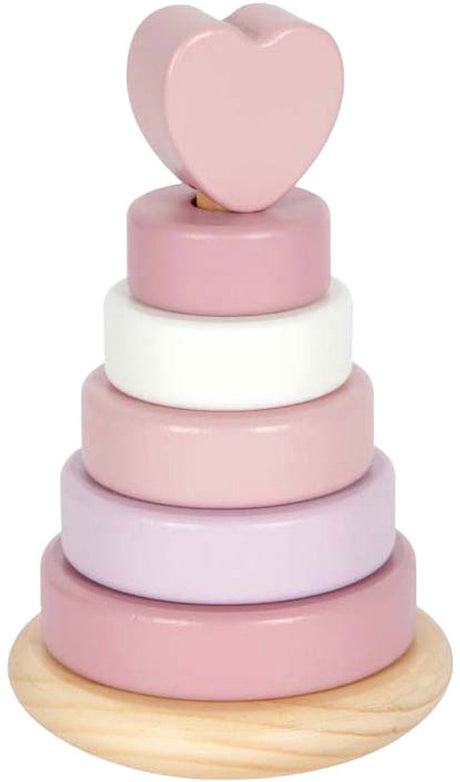 Small foot - tour empilable en bois rose - 7 pcs.